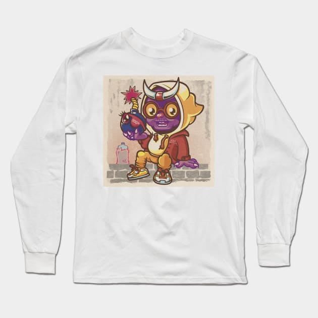 Devil Boom Long Sleeve T-Shirt by BeataObscura